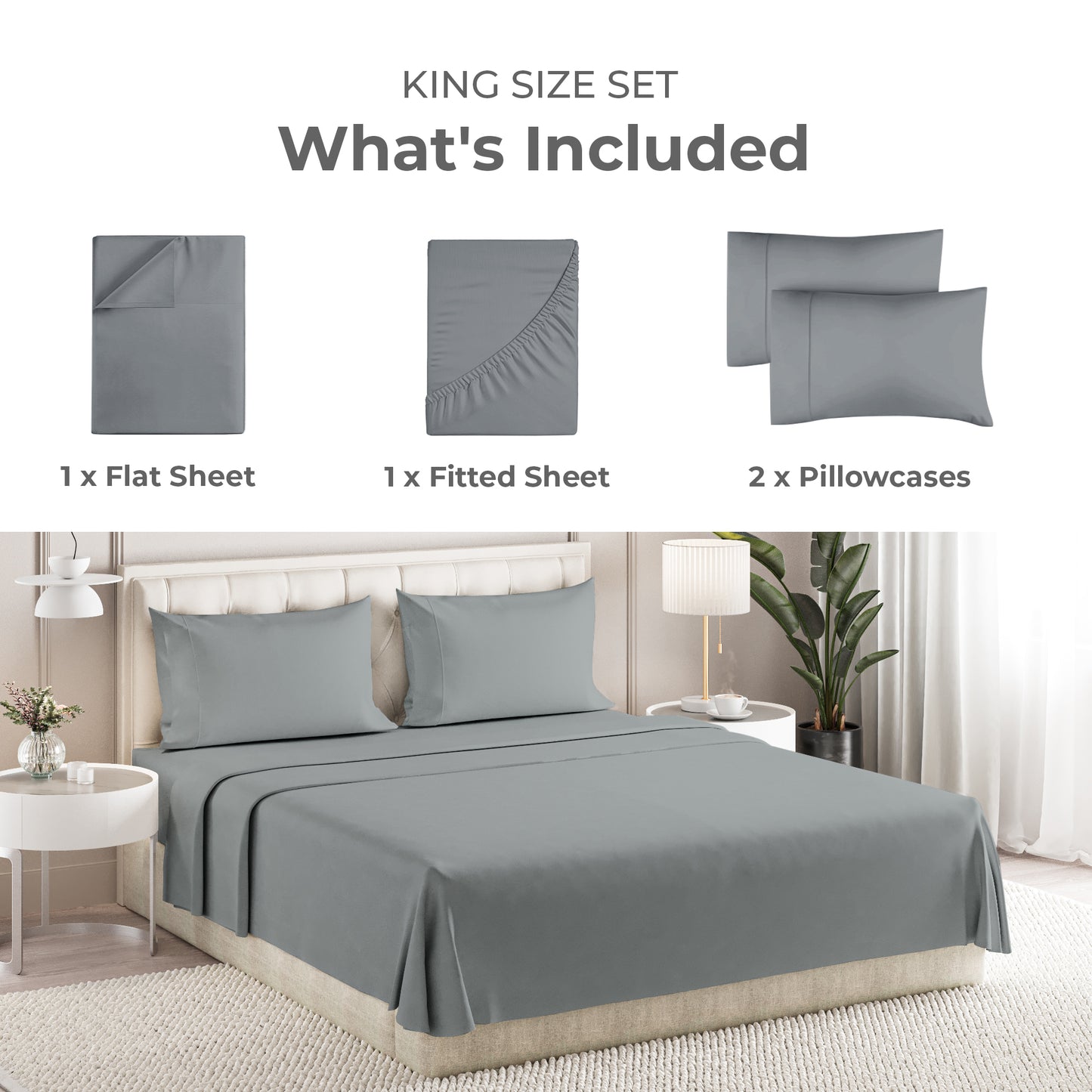 4 Piece Sheet Set (New Colors)